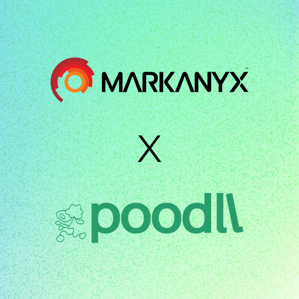 A social post about a partnership between Markanyx Solutions Inc and Poodll